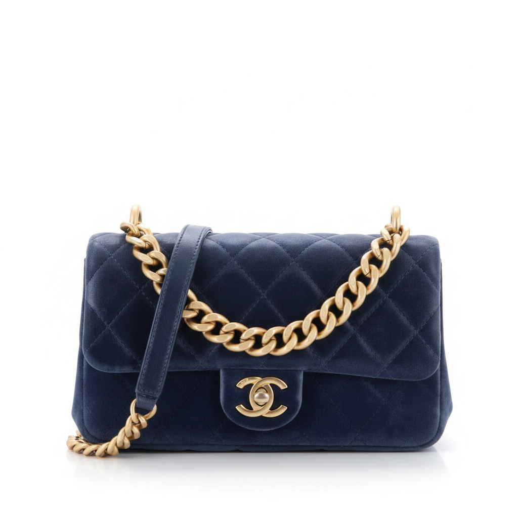 Chanel Navy Flap - Front View