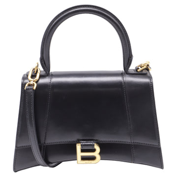 Hourglass Top Handle Bag Leather Small