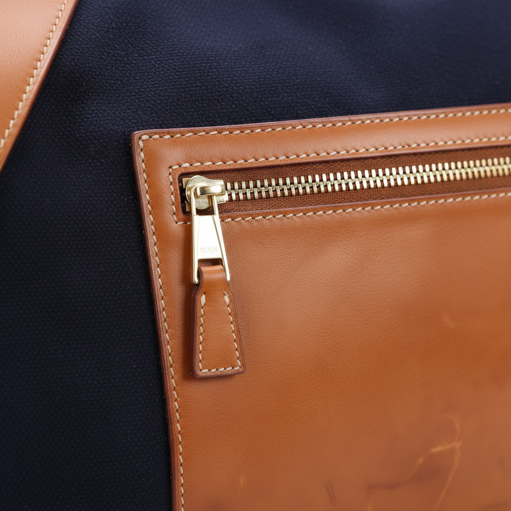 Hermes Odyssee Terre Duffle - Zip Pocket Closeup