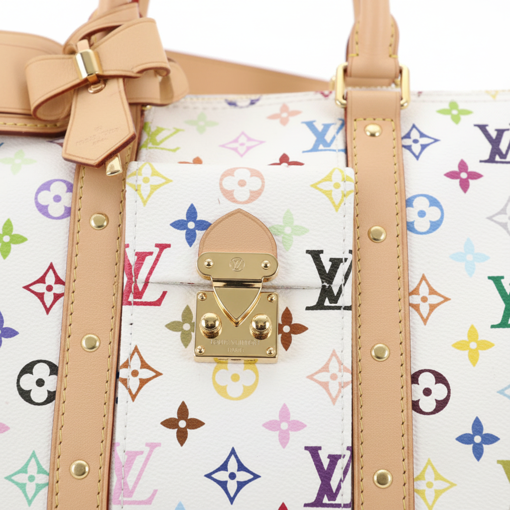 Lock & leather closeup