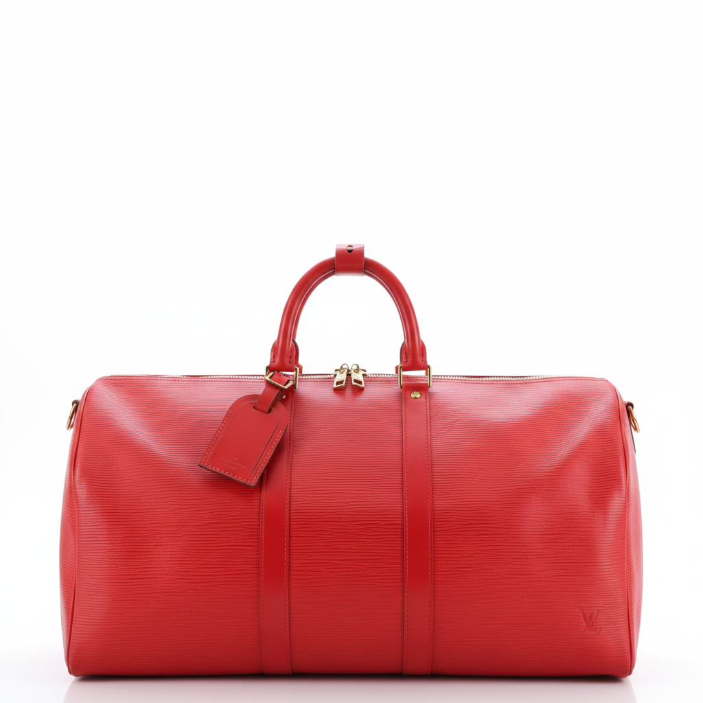 LV Keepall 45 Red Epi - Front View
