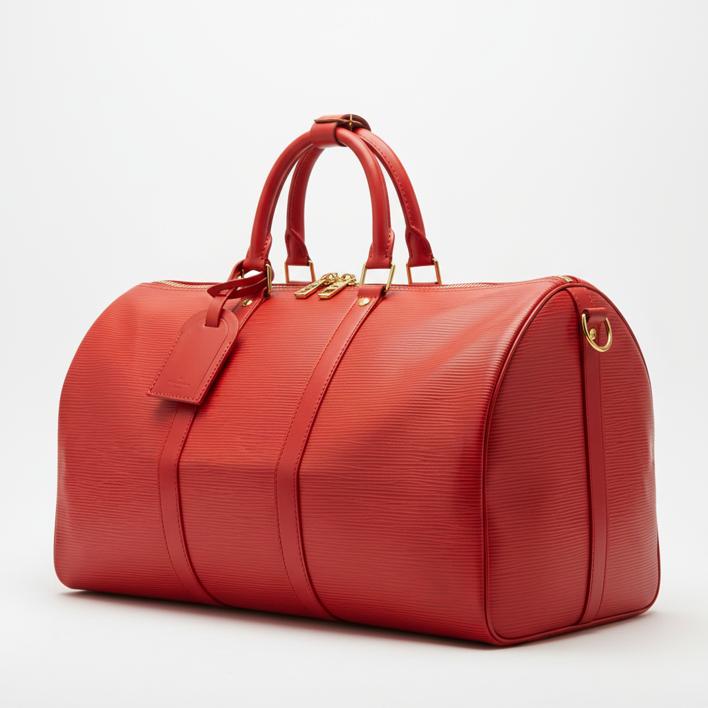 LV Keepall 45 Red Epi - Side View