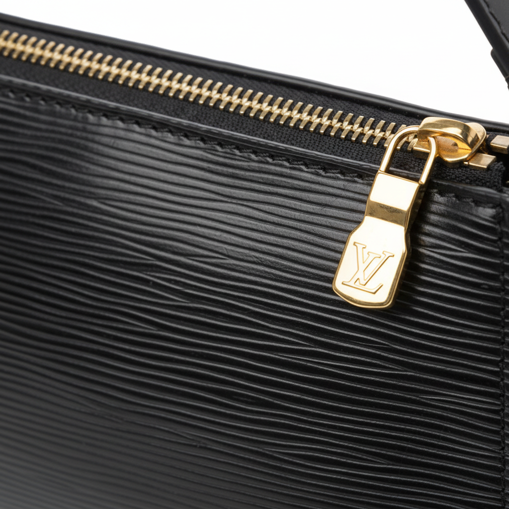LV Pochette Epi - Texture Closeup